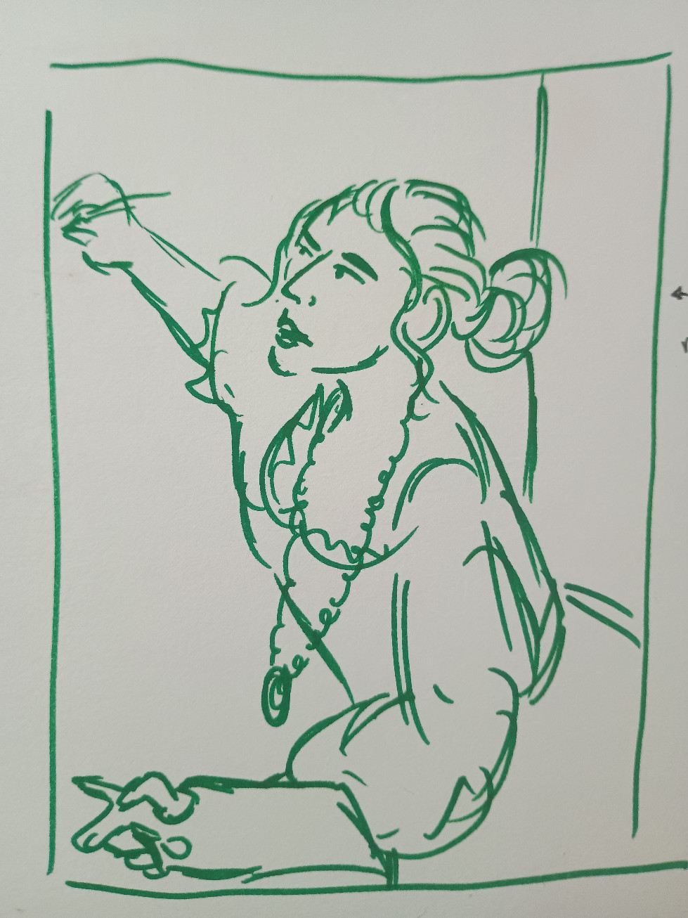 Sketch of 'Allegory As A Self-Portrait