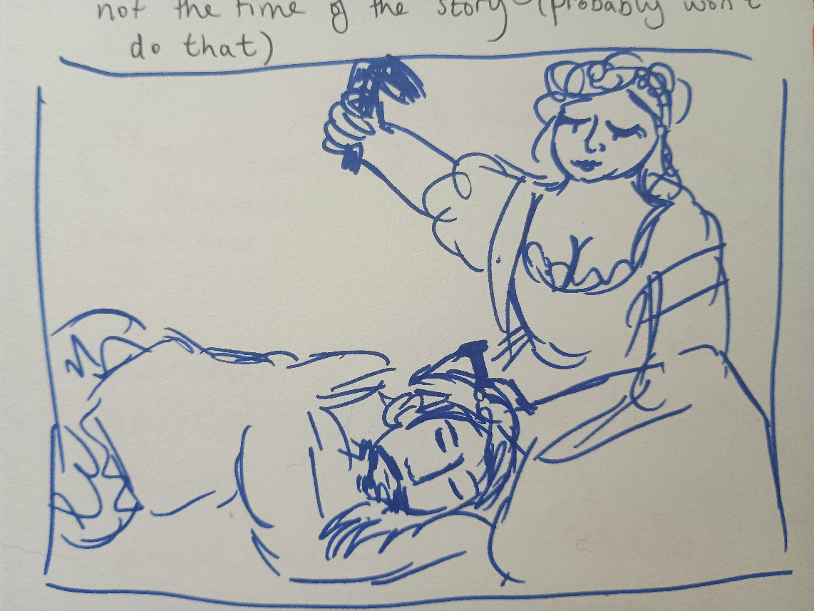 Sketch of 'Jael and Sisera'