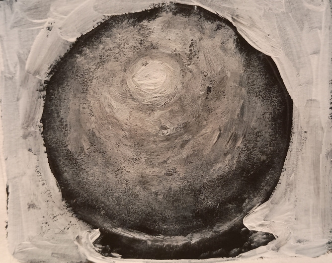 A sphere with very dark shadows