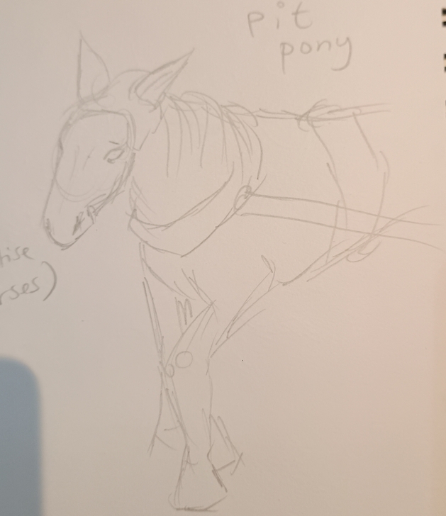 A sketch of a pit pony